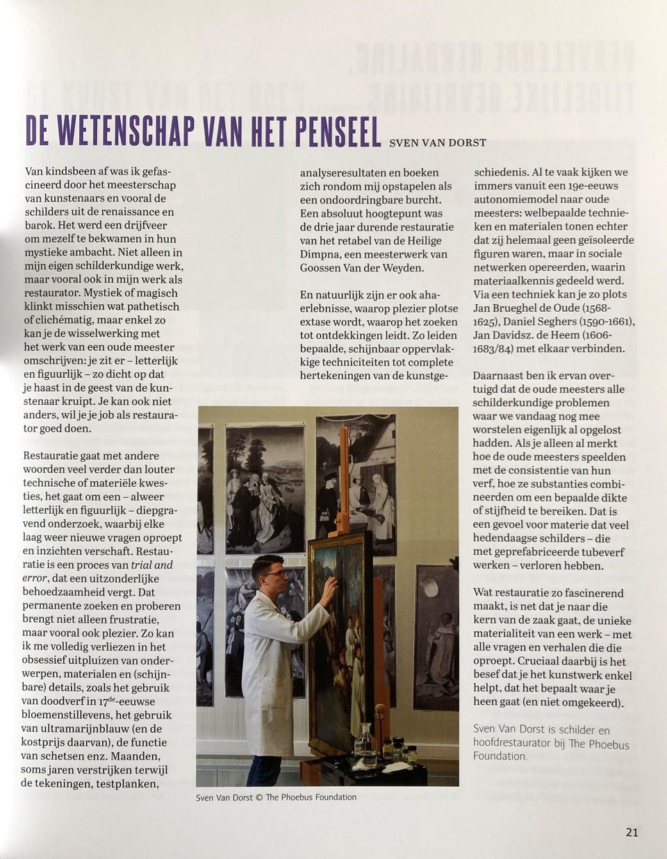REKTO VERSO 2020: Wetenschap van het Penseel